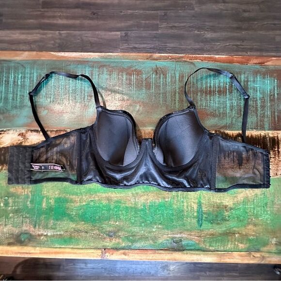 Victoria’s Secret 34C Bra Very Sexy Balconet Sparkle Sequin Unlined Underwire - Picture 3 of 7